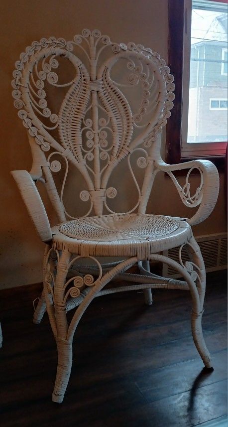 Wicker Chair & Table Set