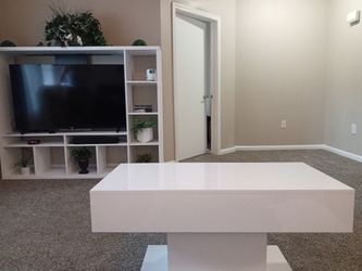 White coffee table