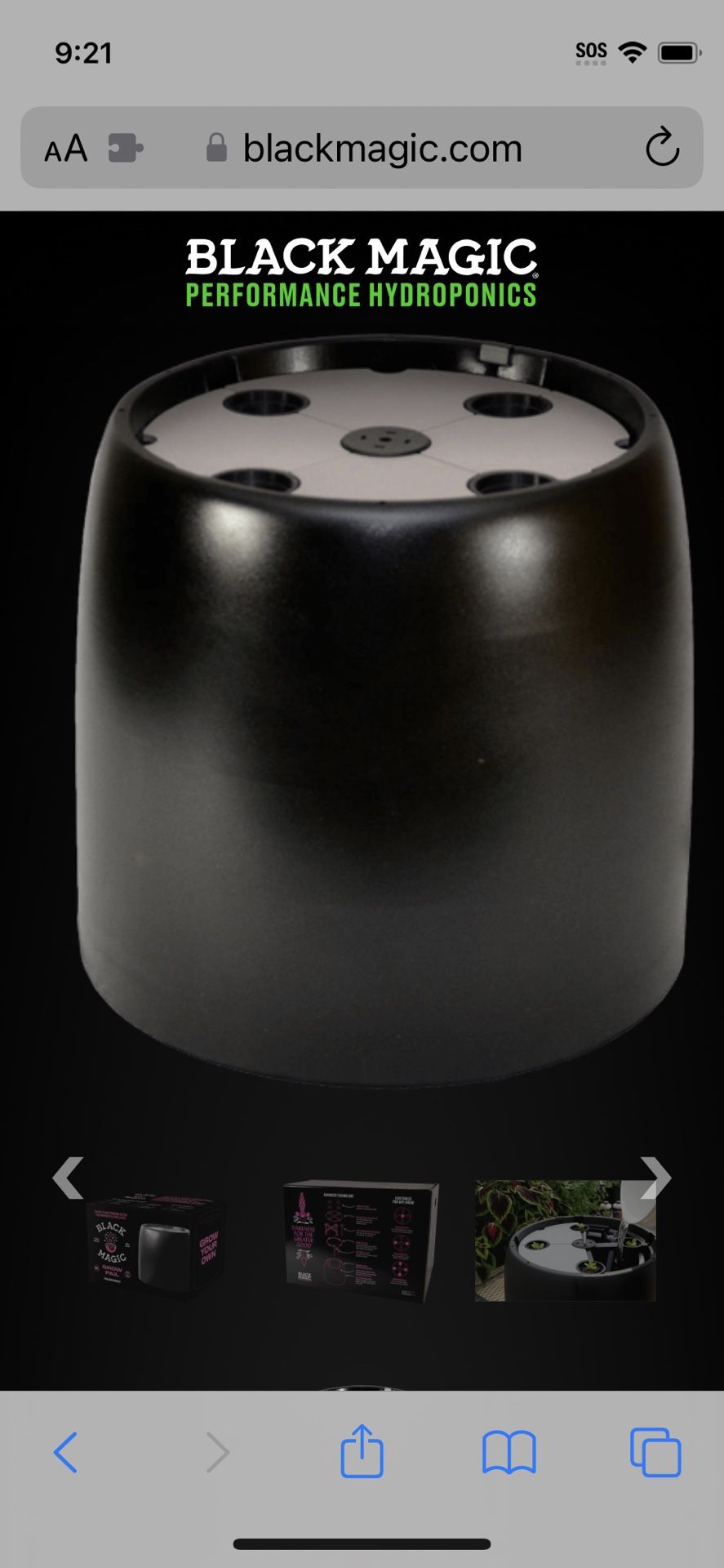 Black Magic Grow Pail
