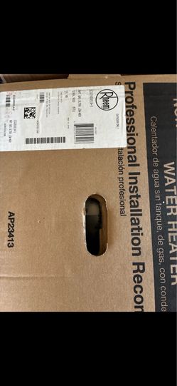 Tankles water heater 199,900 btus