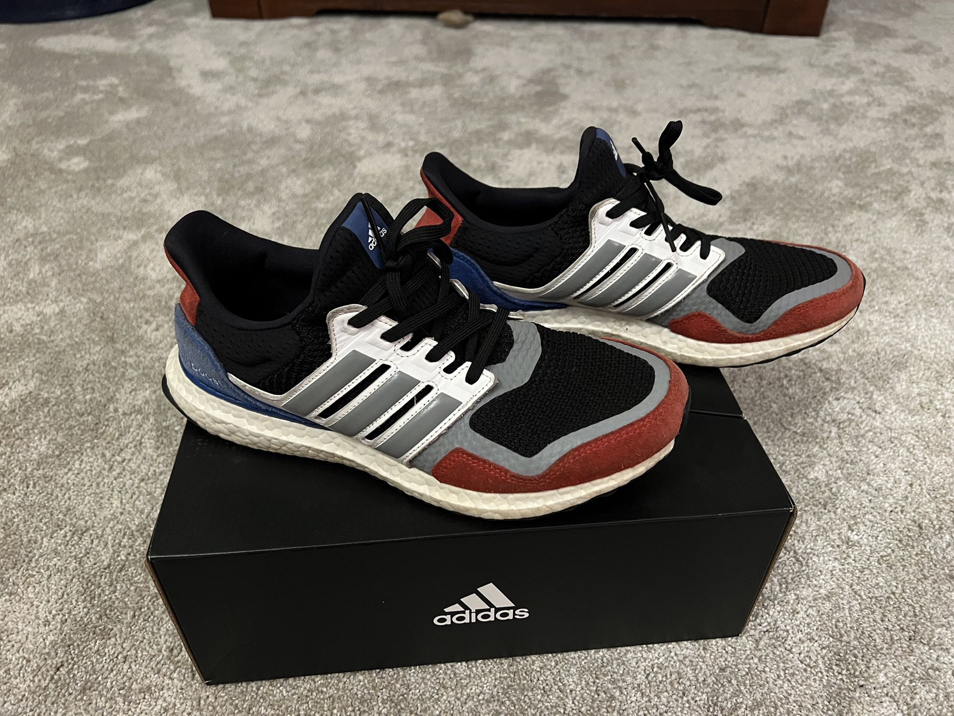 Adidas Ultra Boost 1.0 S&L 'Black Red Blue' Us Mens 9-1/2 for Sale in Canton, GA -