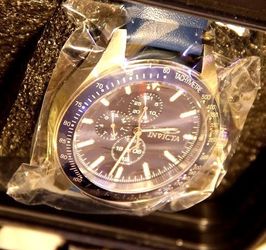 Aviator Men's Tachymeter Leather Watch - Model 38975