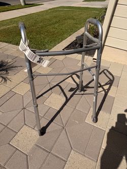Folding Aluminum Walker with Wheels