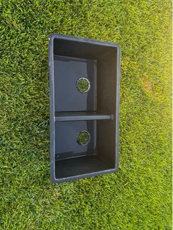 Black heavy duty sink