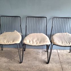 Black Wire Dining Chairs 