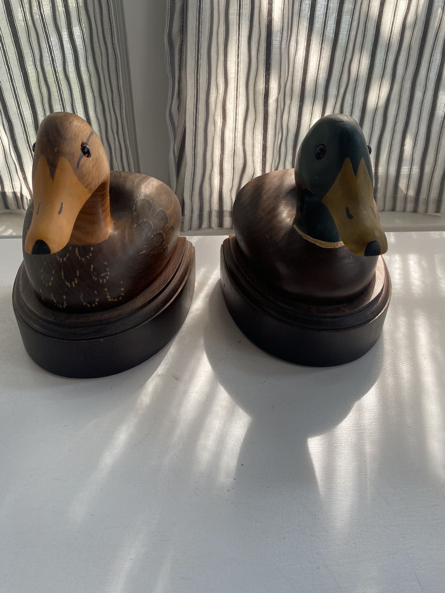 Wooden ducks