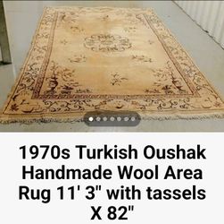 Turkish wool rug from the '70s