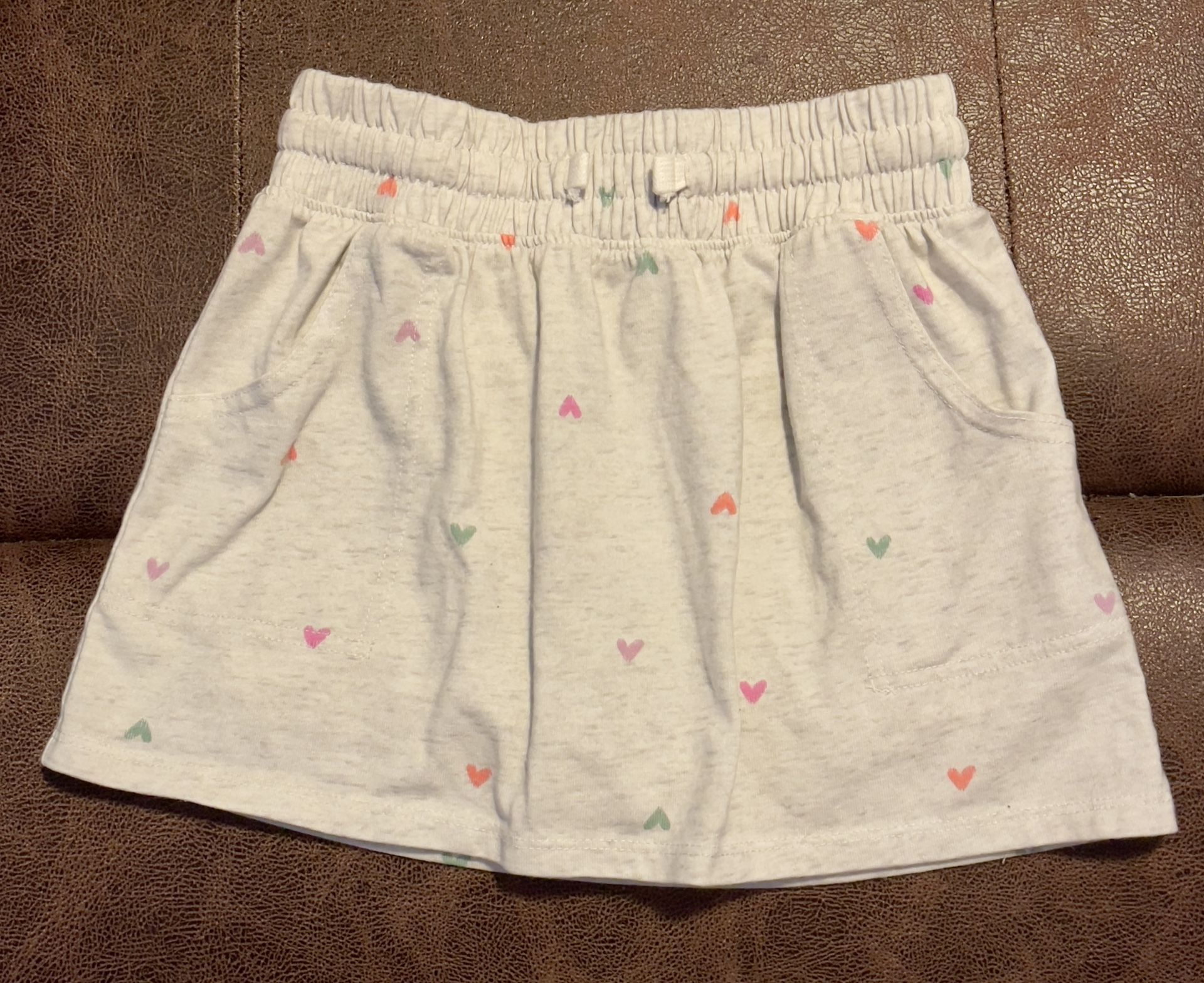 OshKosh Jersey Heart Print Skort - Gray