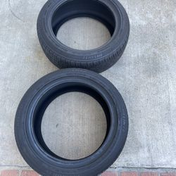 2 - 195/50r15 Dh2 Tires Good 80% Treads DOT 2021