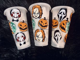 Starbucks Vinyl Halloween Cold Cups