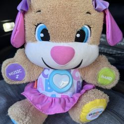 Fisher-Price Laugh & Learn Smart Stages Puppy Plush Musical Learning Toy for Baby & Toddler