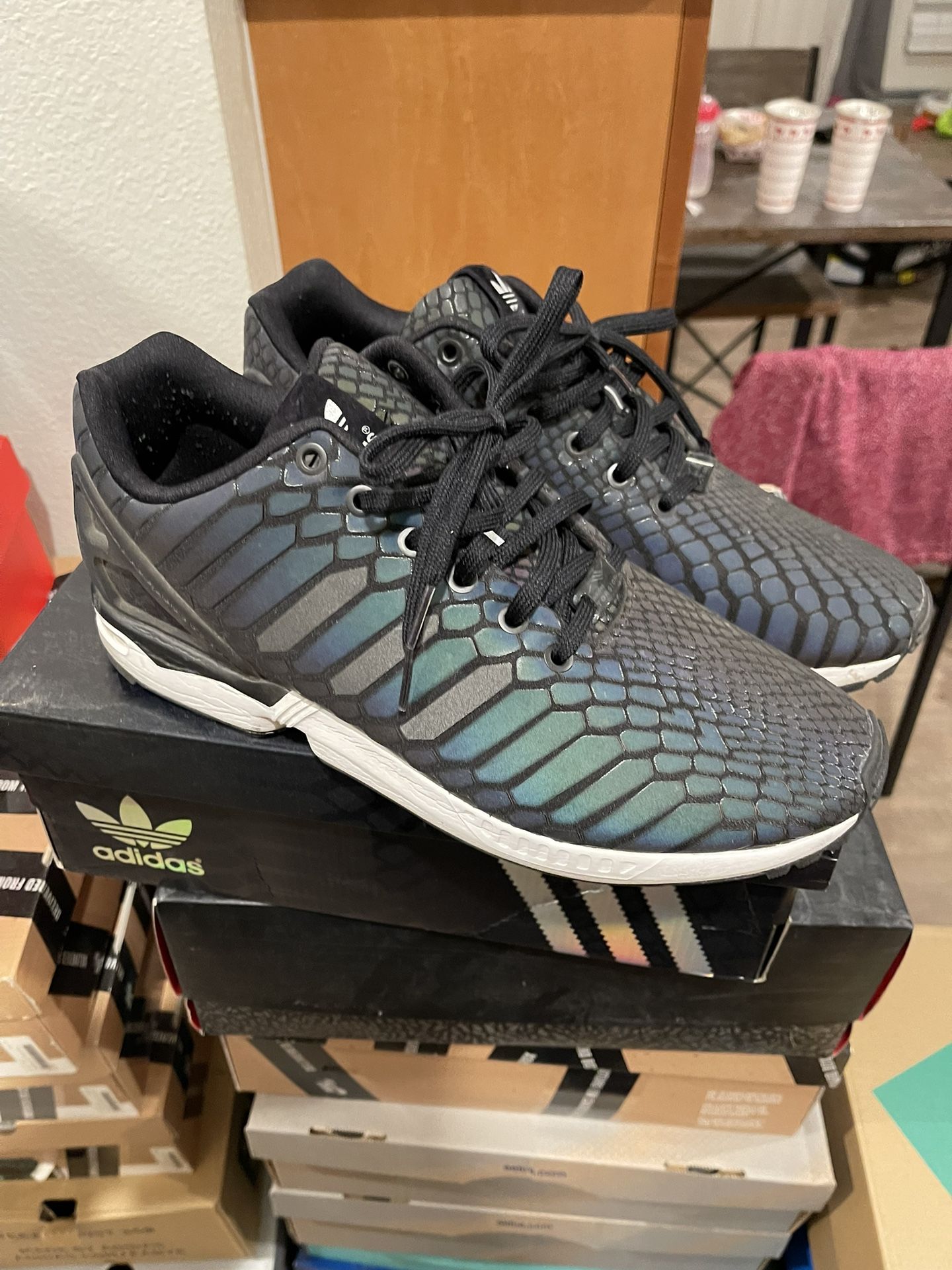 High Top Adidas Zx Flux Men's High Top Adidas Zx Flux Black