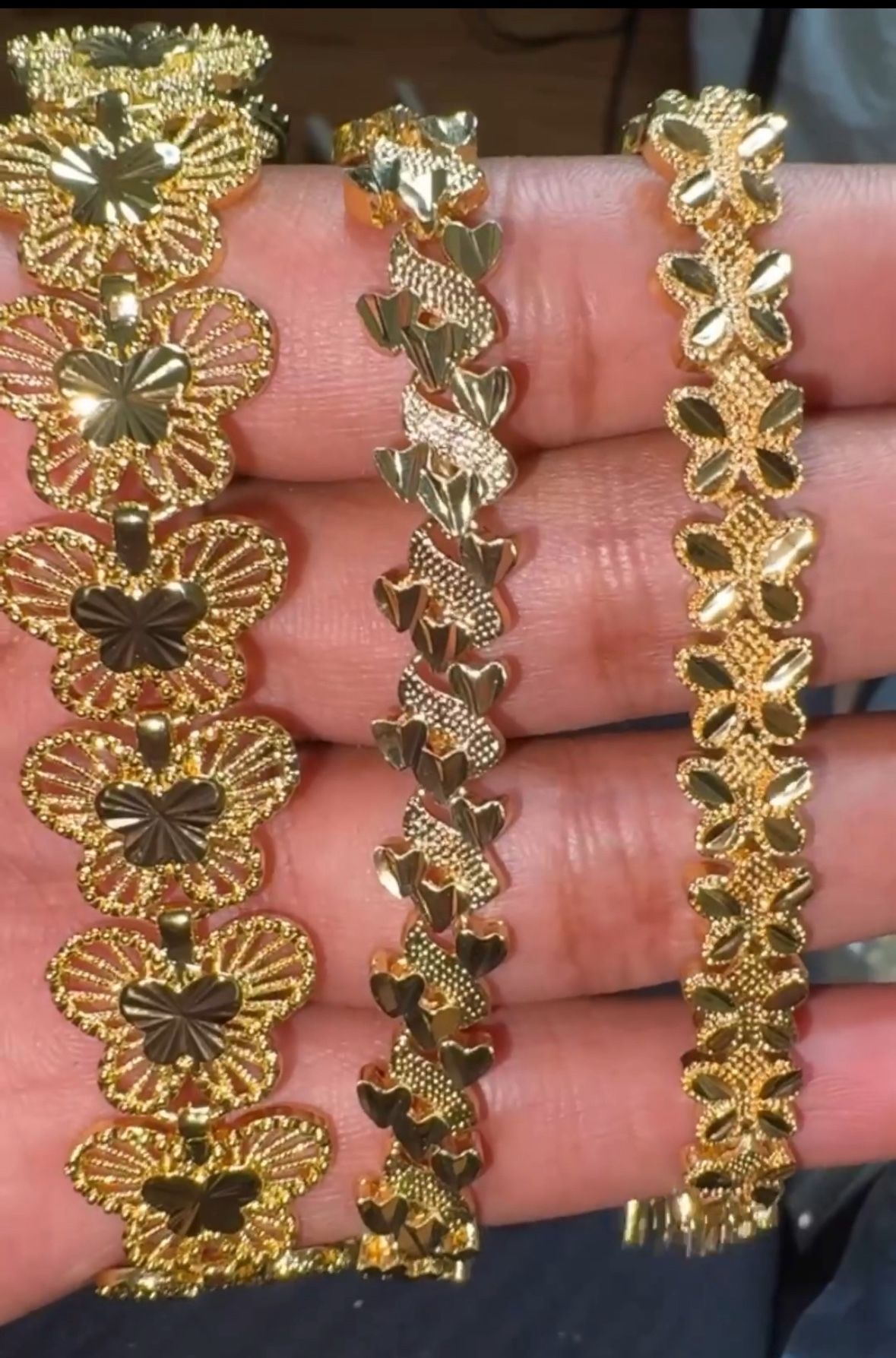 Gold bracelets/Custom Necklace