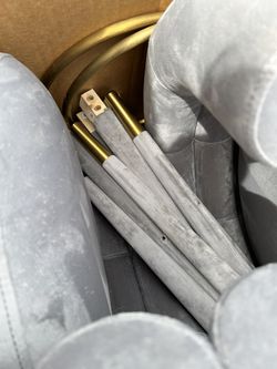 Brand New Wayfair Sturdy Suede Swivel Pair(2) Bar Stools