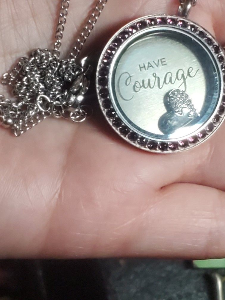 "Have Courage" Collection Memory Locket Necklace