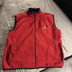 Andy’s San Francisco Men’s Fleece Vest. Mens Size: L. Red/Black. Snow/Ski/Snowboard/Rain/Cold  