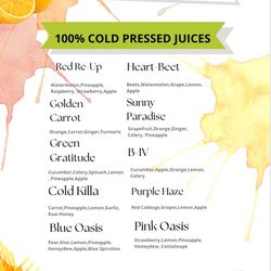 Cold Pressed Juices Blissful Blends 