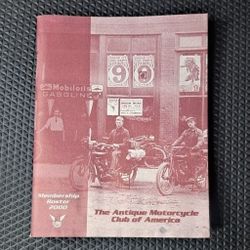 VINTAGE 2000 AMCA Antique Motorcycle Club Membership Roster