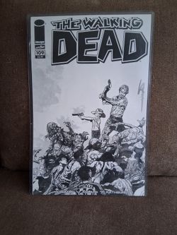 Walking dead autographed poster with certificate of authenticity