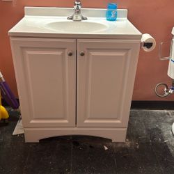 White Vanity Sink