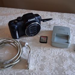 Canon PowerShot SX170 IS 16.0MP Digital Camera w/charger, 2 SD cards & USB cable