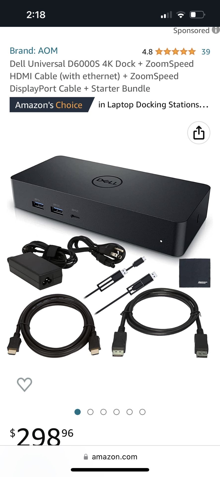 Dell Universal Dock D6000s