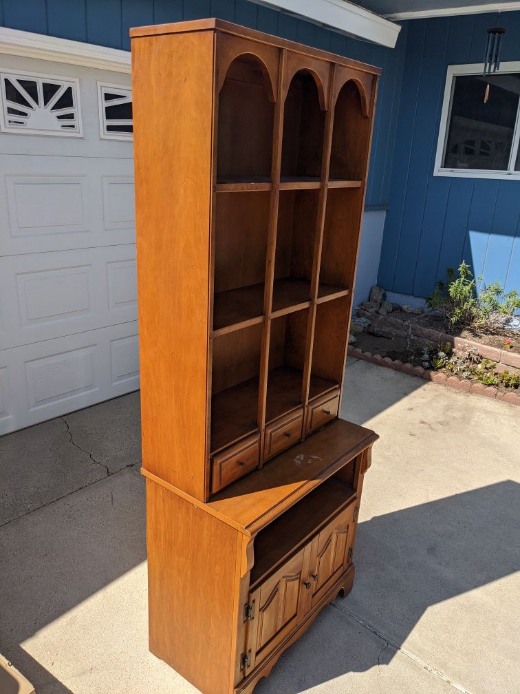 Antique cabinet and hutch