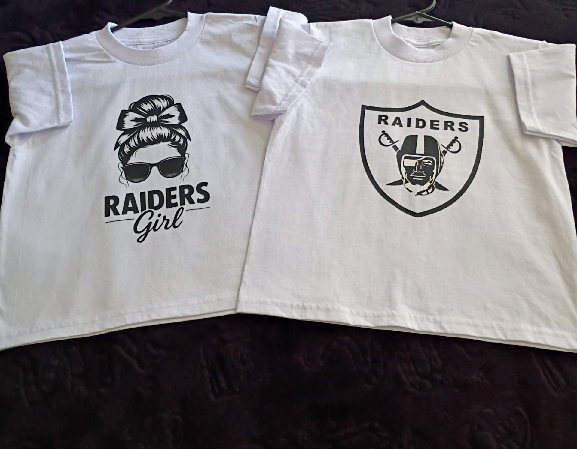 Little Kids Custom Raiders Shirts