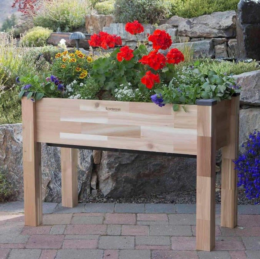 CedarCraft Self Watering Elevated Spruce Planter