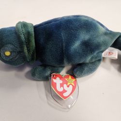 Ty Beanie Baby Iggy The Iguana RARE with Tag Errors