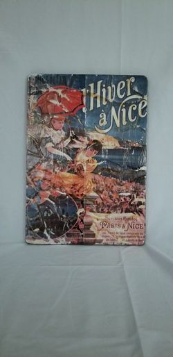 L'Hiver à Nice Vintage French Travel Poster Sign
