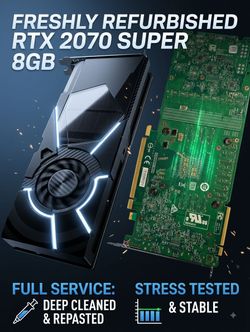 OEM NVIDIA GeForce RTX 2070 Super 8GB (Fresh Thermal Paste / Tested)