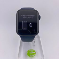 Unlocked Apple Watch SE 2nd Gen 44MM Midnight Aluminum Navy Blue Sport Band