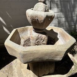 Spanish Concrete Outdoor Fountain