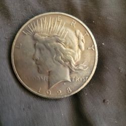 Rare 1928 S Silver Peace Dollar 