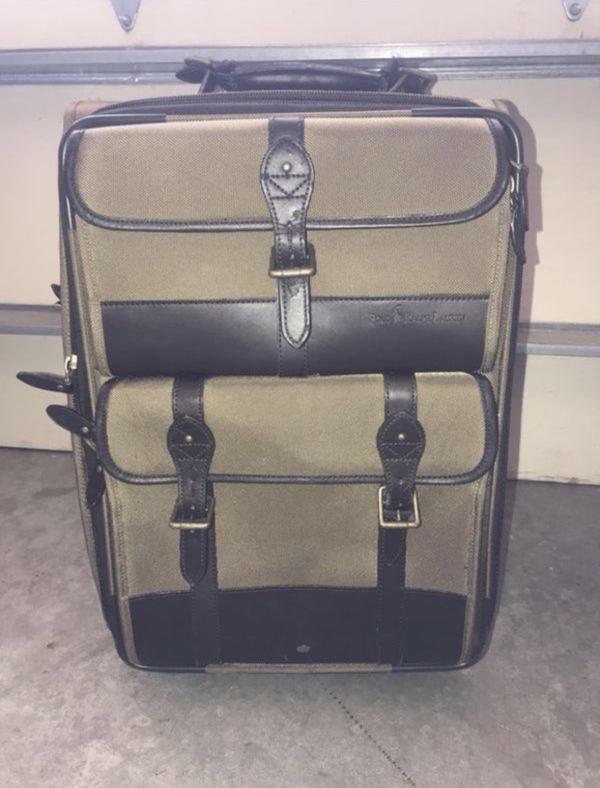 Polo Ralph Lauren Rolling Expandable Luggage Suitcase 21x15x10 for Sale