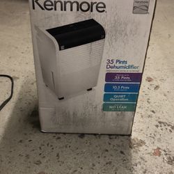 Kenmore 35 Pints Dehumidifier used only one season