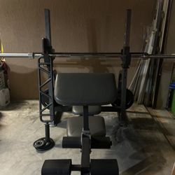 All in one gym bench
