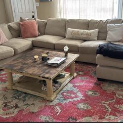 Couch, Rug And Coffee Table 