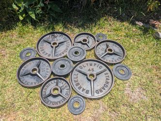 245 lb Olympic weights set