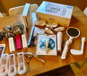 Wii sports console & accessories bundle