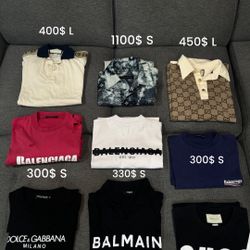 Louis Vuitton, Gucci, Balenciaga Luxury Clothing