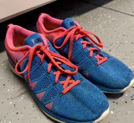 Nike Flyknit Lunar 2 Running Shoes Mens Photo Blue/Black Hyper620465-402 Sz 10.5