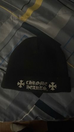 Chrome heart beanie