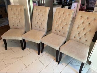 Fabric Dining Chairs (Sold as Set)
