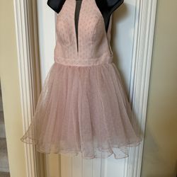 211-PMTT NWT Sherri Hill Pink Short Formal , Homecoming , Pageant Dress Size 0.