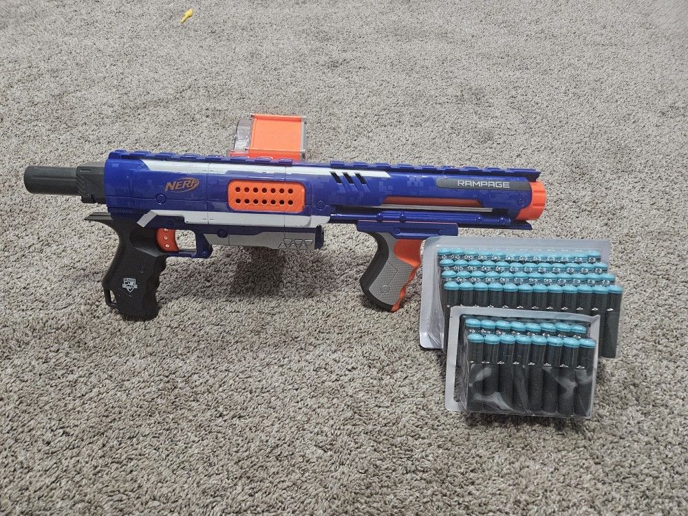 Nerf Rampage Gun W/ 64 Darts