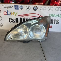 2004 2005 2006 2007 2008 2009 LEXUS RX rx350 Rx450 Rx400h Headlight Headlamp HID XENON LEFT DRIVER SIDE LH USED OEM (Missing TABS)