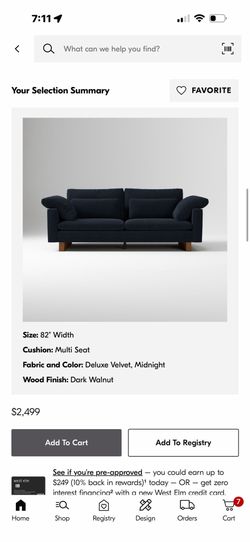 West Elm Harmony Couch for Sale