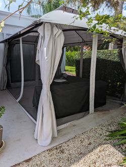 Steel Frame Gazebo 9 X 12 w/Mosquito Net